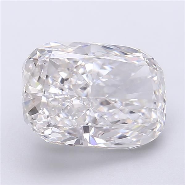6.05ct F VVS2 Rare Carat Ideal Cut Cushion Lab Grown Diamond