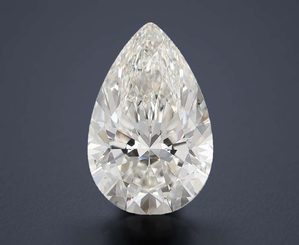 5.83 Carat Pear Lab Diamond