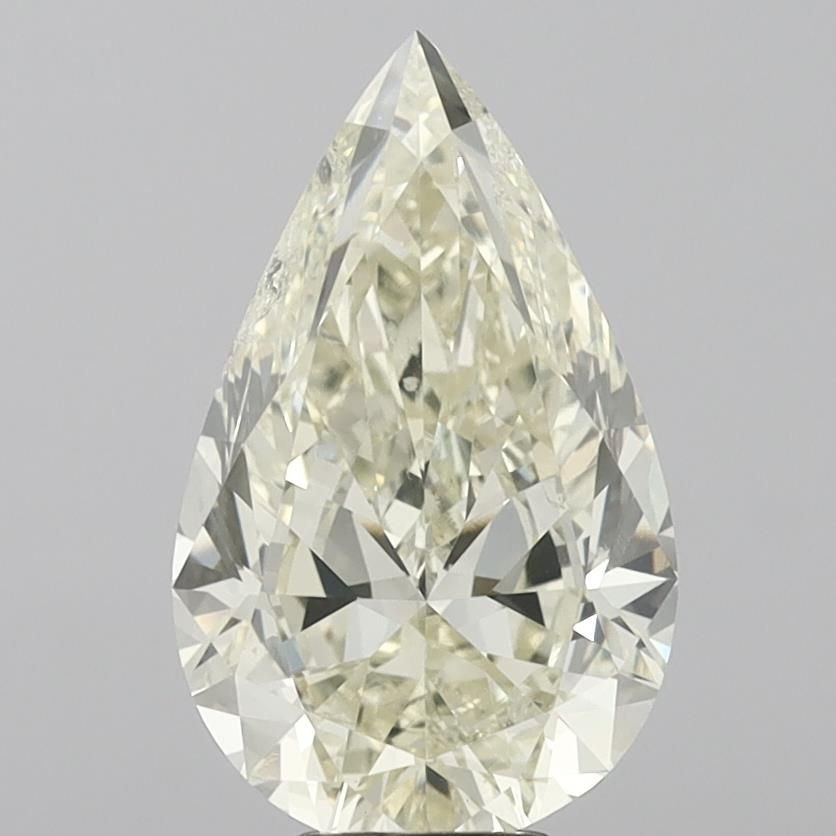 7.01ct K SI2 Rare Carat Ideal Cut Pear Diamond