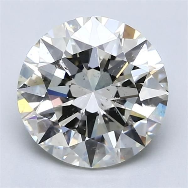 2.51ct J SI2 Rare Carat Ideal Cut Round Diamond