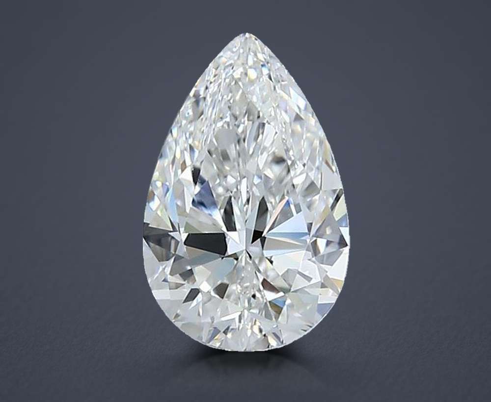 1.80 Carat Pear Natural Diamond