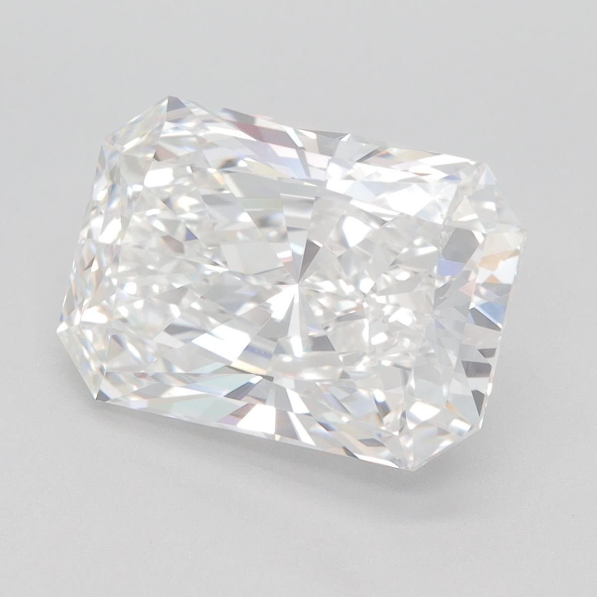 4.56ct F IF Rare Carat Ideal Cut Radiant Lab Grown Diamond