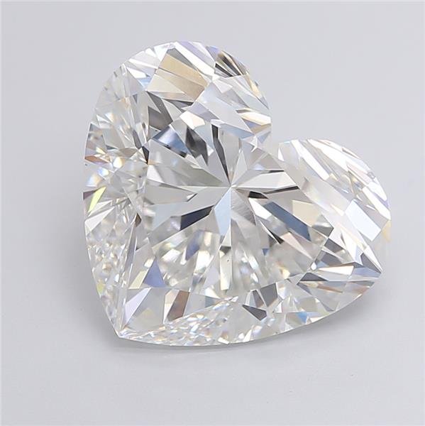 11.07ct F VS2 Rare Carat Ideal Cut Heart Lab Grown Diamond