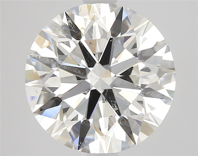 2.51ct I SI2 Rare Carat Ideal Cut Round Diamond
