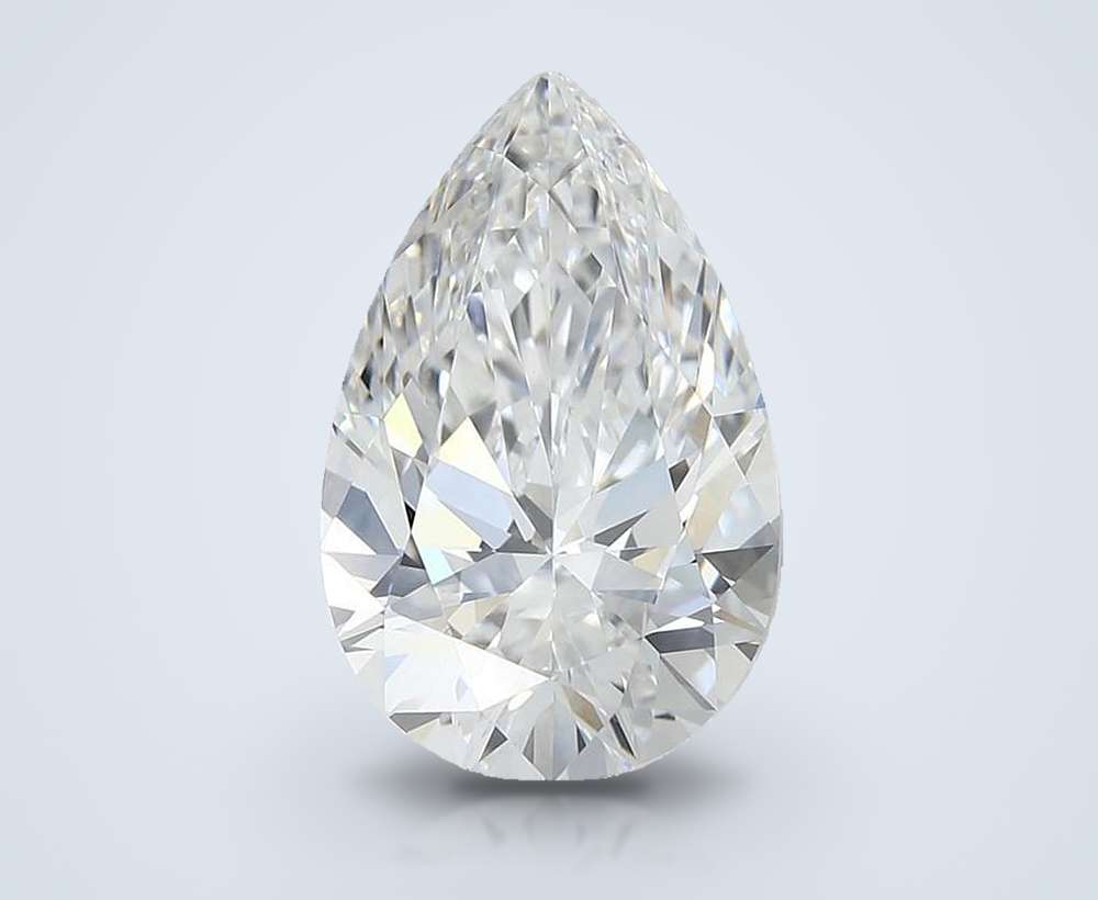 6.07 Carat Pear Lab Diamond