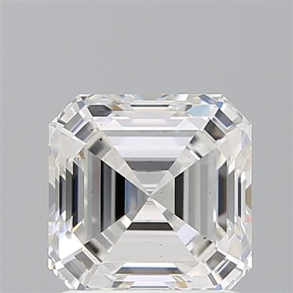 1.58ct F VS2 Rare Carat Ideal Cut Asscher Lab Grown Diamond