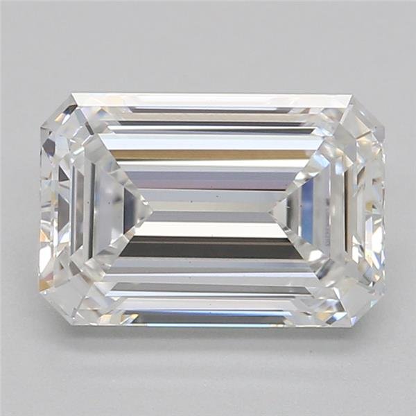 1.25ct F VS1 Rare Carat Ideal Cut Emerald Lab Grown Diamond