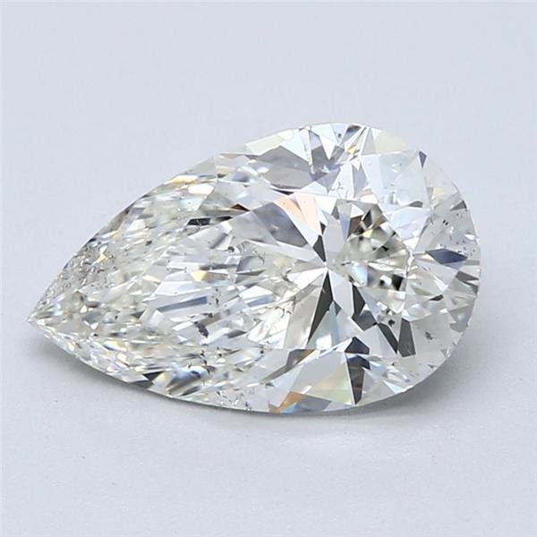 2.50ct H SI2 Excellent Cut Pear Diamond