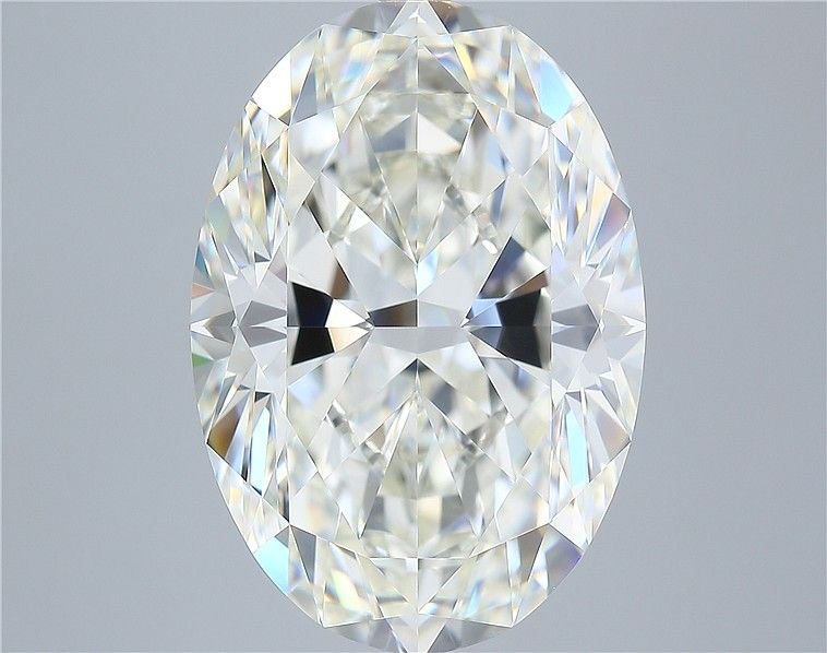 9.17ct J IF Rare Carat Ideal Cut Oval Diamond