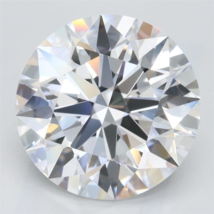 3.49ct D IF Rare Carat Ideal Cut Round Lab Grown Diamond