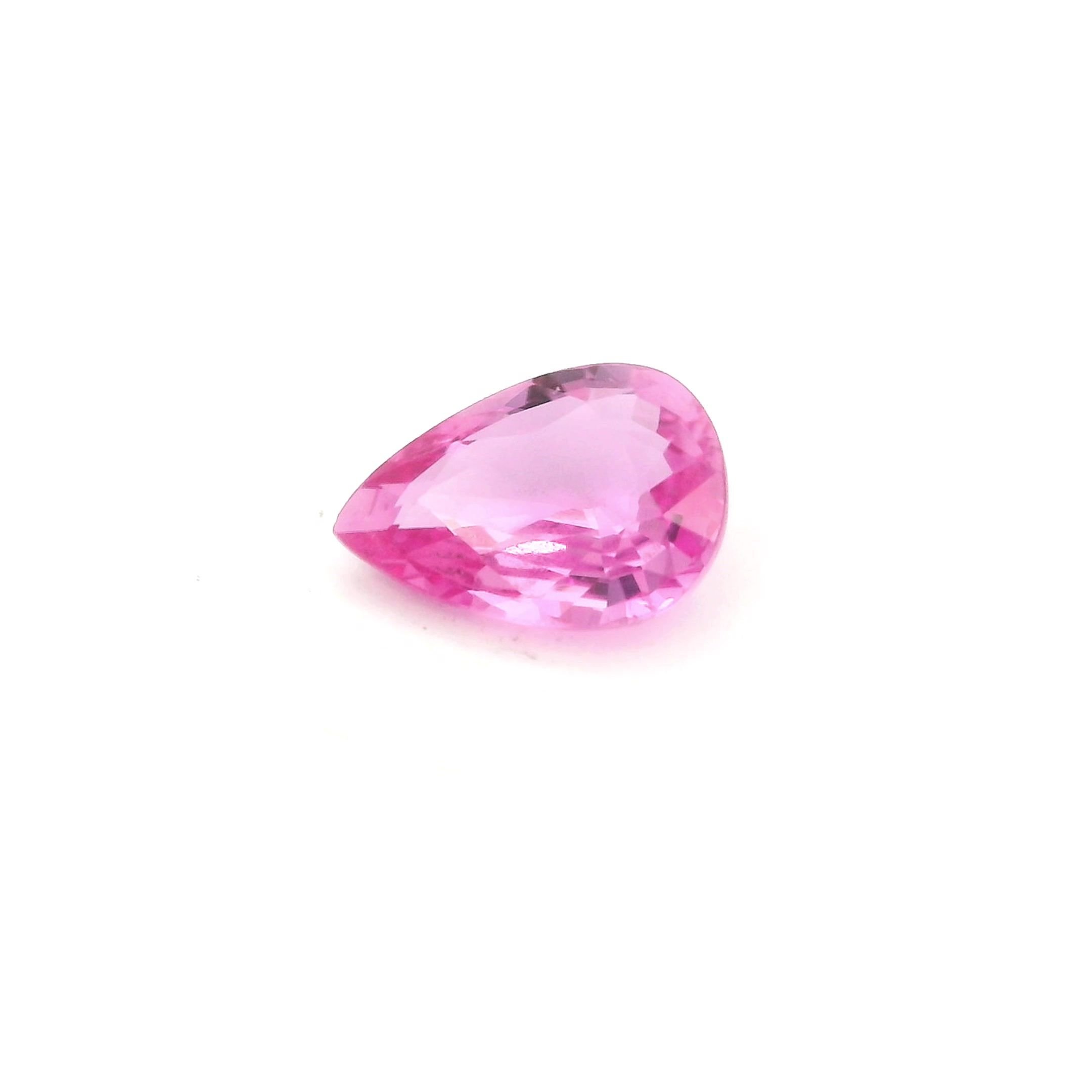 0.80 Carat Pink Pear Sapphire
