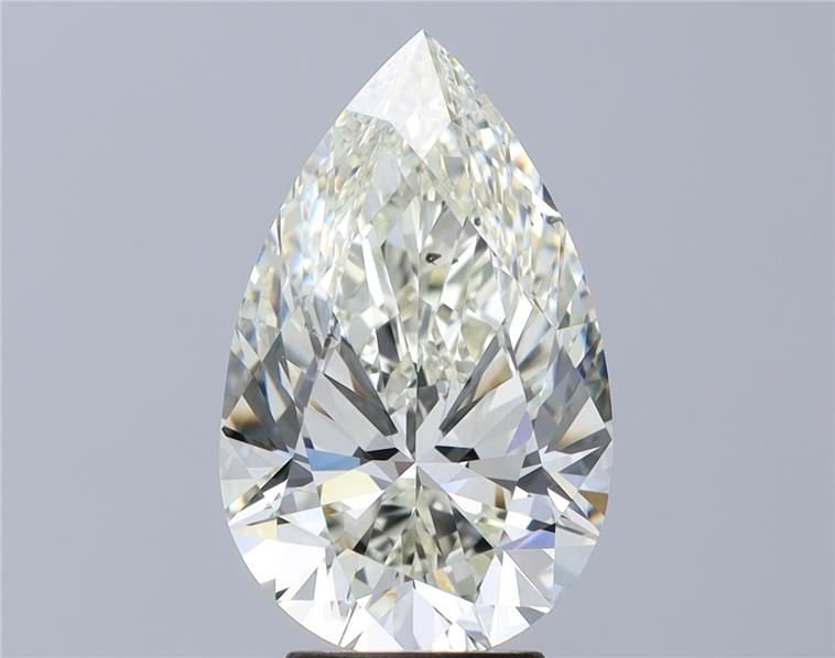 4.37ct K SI1 Rare Carat Ideal Cut Pear Diamond