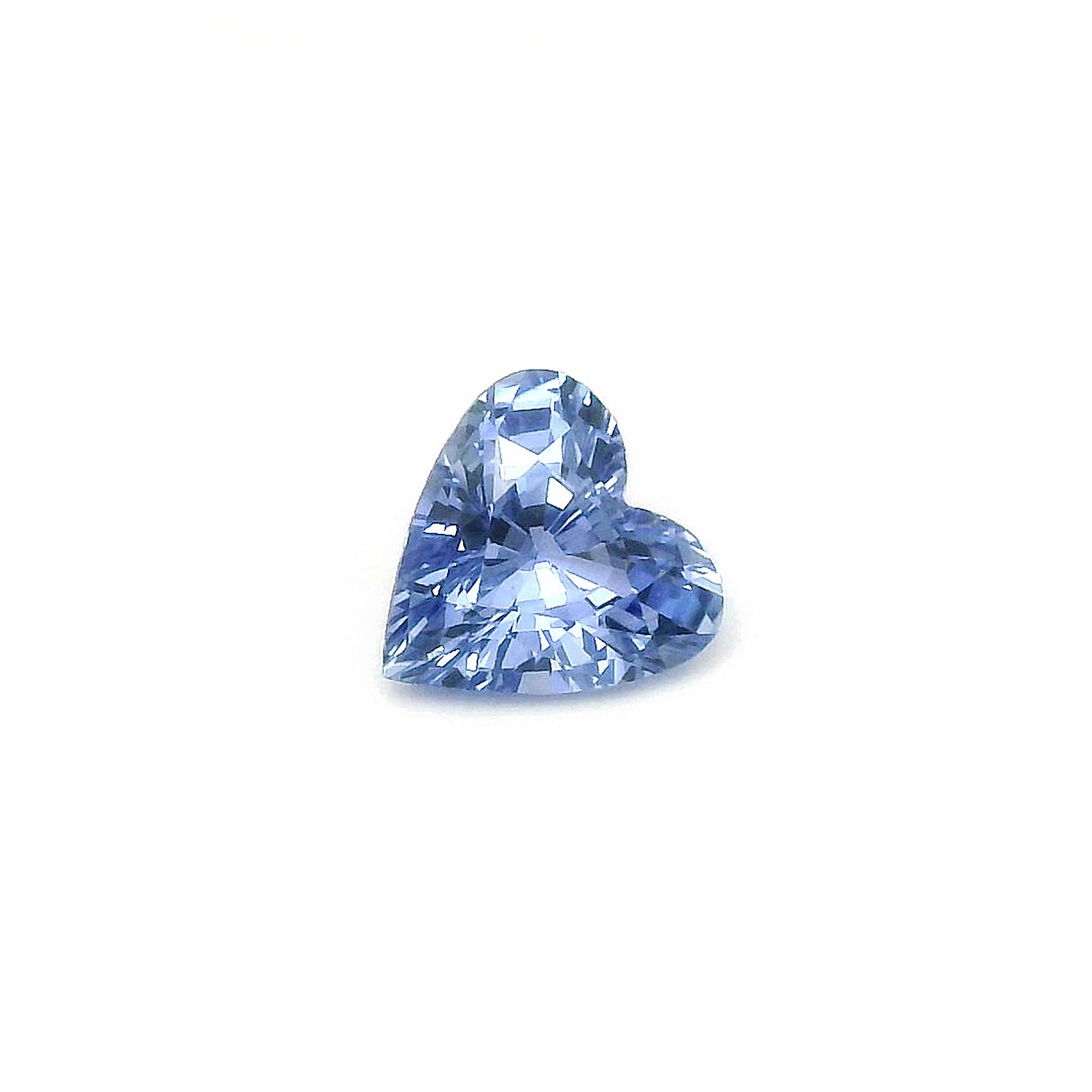 1.45 Carat Blue Heart Sapphire