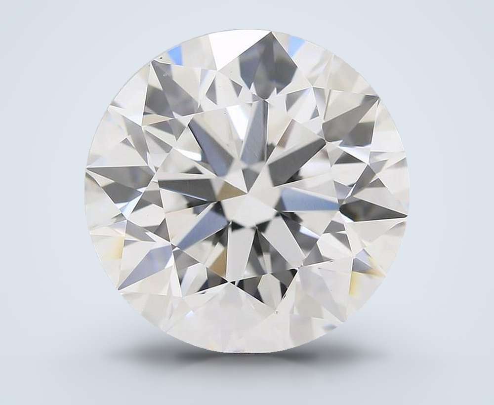 6.41 Carat Round Lab Diamond