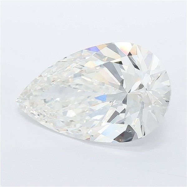 5.50ct E VVS2 Rare Carat Ideal Cut Pear Lab Grown Diamond
