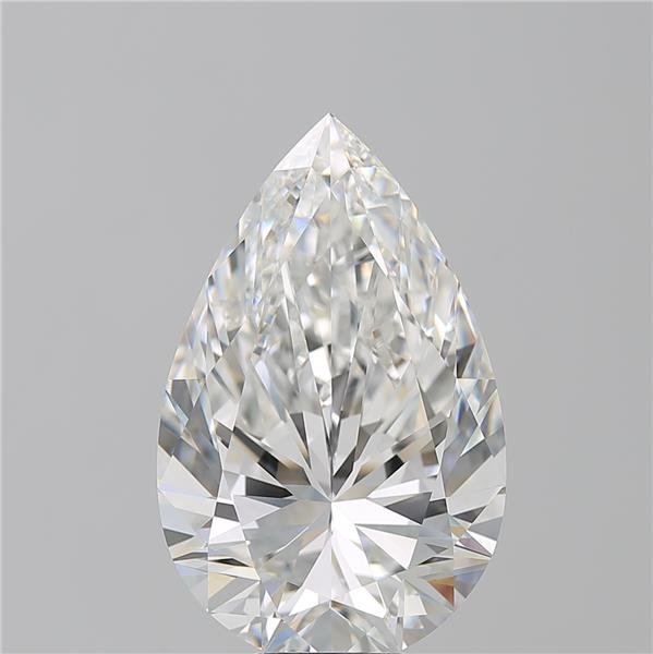 10.15ct F VVS2 Rare Carat Ideal Cut Pear Diamond