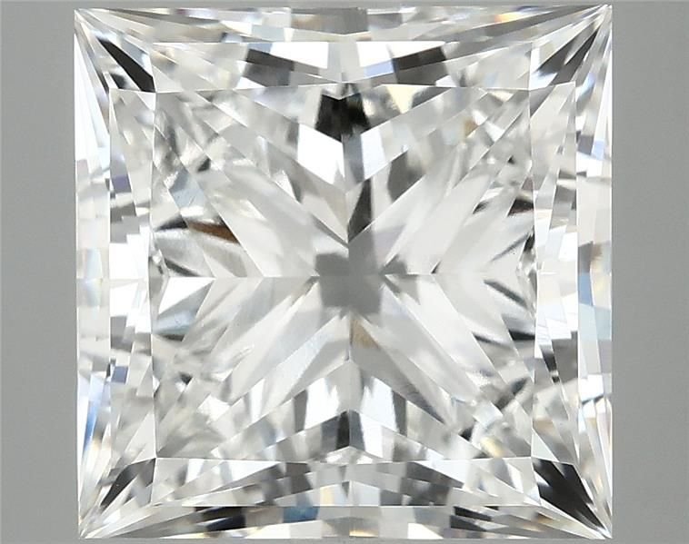 8.04ct F VVS2 Rare Carat Ideal Cut Princess Lab Grown Diamond
