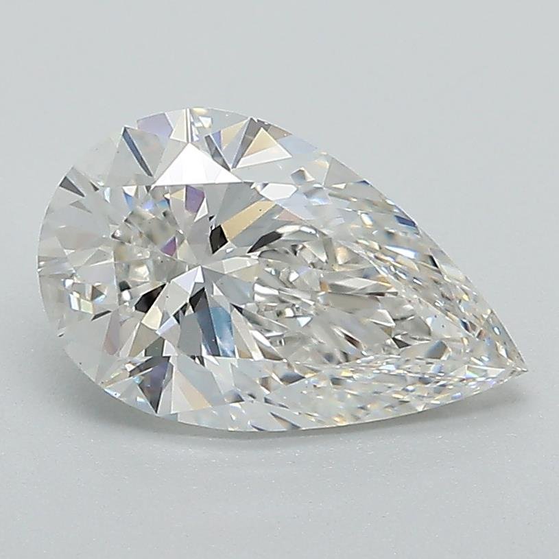 1.58ct F VS1 Rare Carat Ideal Cut Pear Lab Grown Diamond