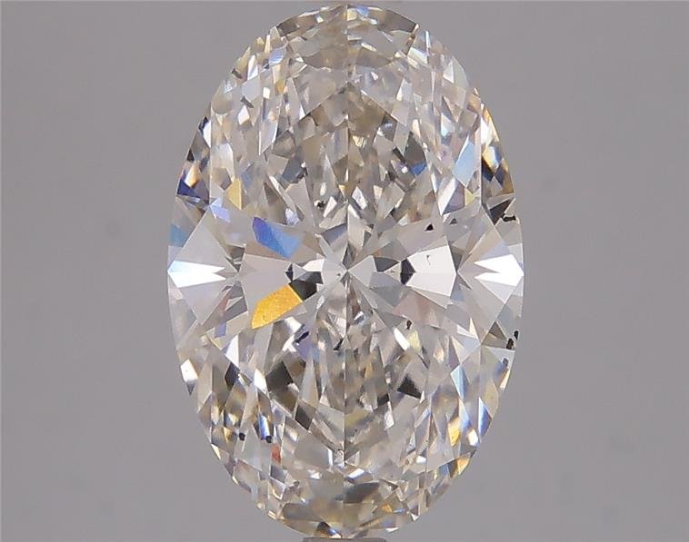 3.10ct H SI1 Rare Carat Ideal Cut Oval Lab Grown Diamond