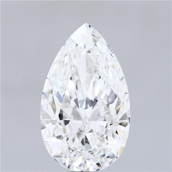 15.68ct F VVS2 Rare Carat Ideal Cut Pear Lab Grown Diamond