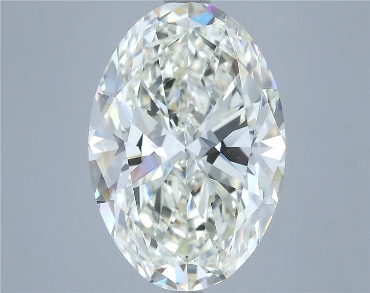 7.00ct J VS2 Rare Carat Ideal Cut Oval Diamond