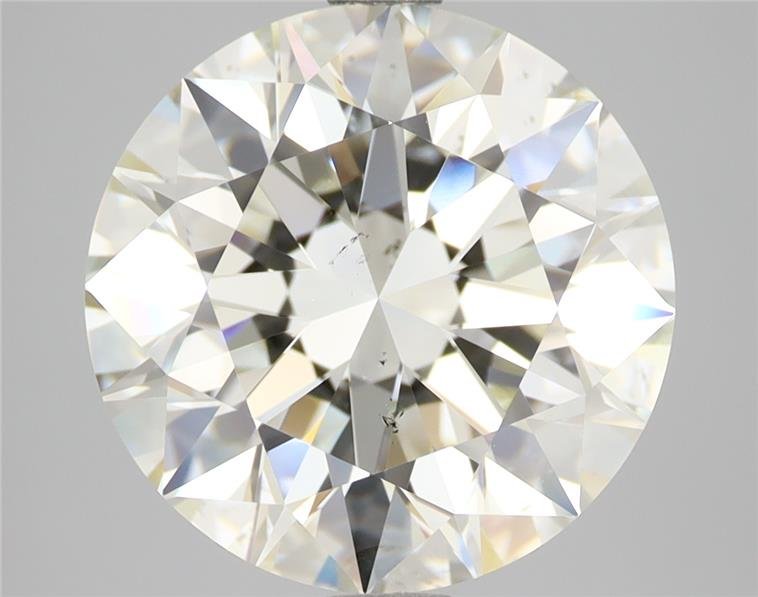 5.02ct K SI1 Rare Carat Ideal Cut Round Diamond
