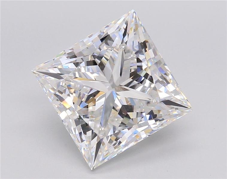 6.02ct E VS1 Rare Carat Ideal Cut Princess Lab Grown Diamond