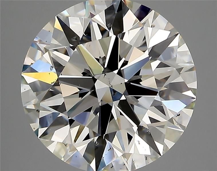 5.04ct J SI1 Rare Carat Ideal Cut Round Diamond