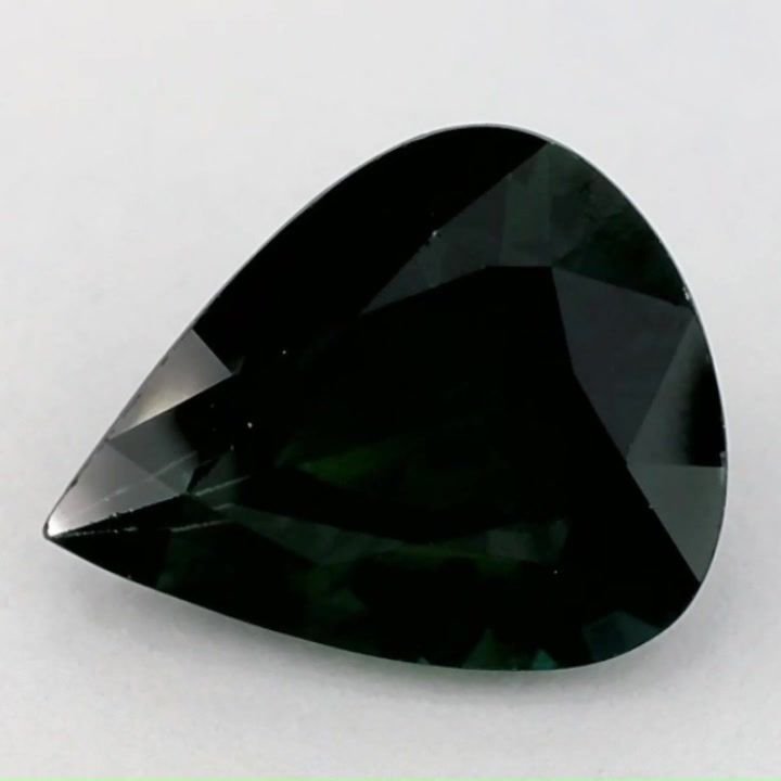 3.26 Carat Green Pear Sapphire