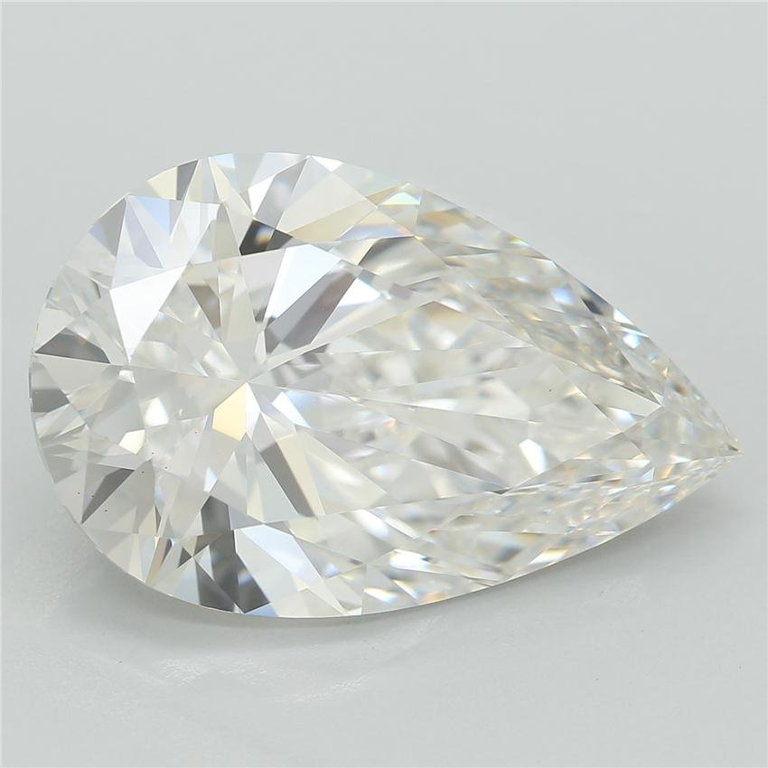 5.63ct F VS1 Rare Carat Ideal Cut Pear Lab Grown Diamond