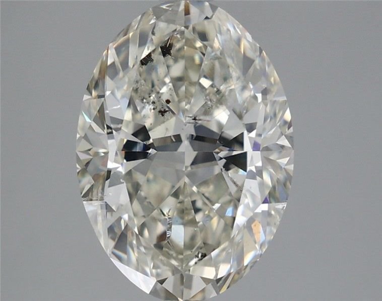 4.01ct I SI2 Rare Carat Ideal Cut Oval Diamond