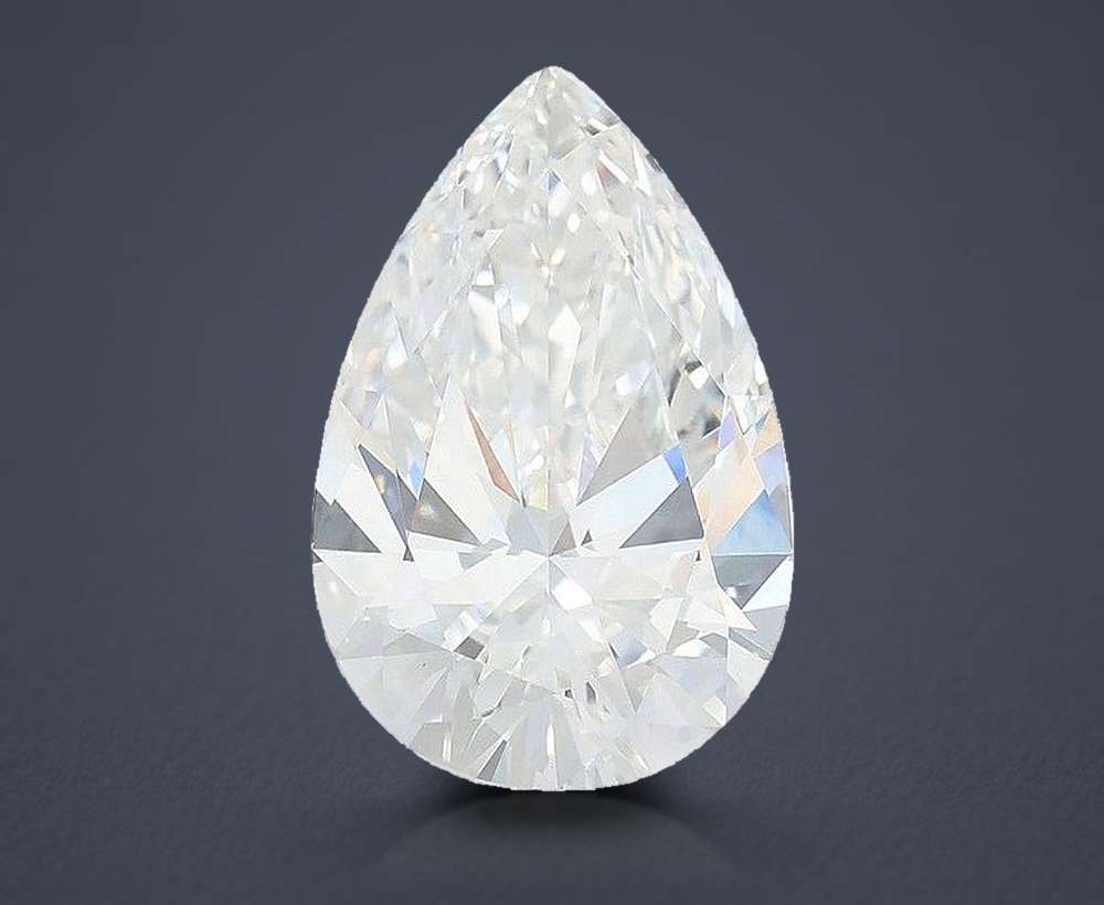 6.25 Carat Pear Lab Diamond