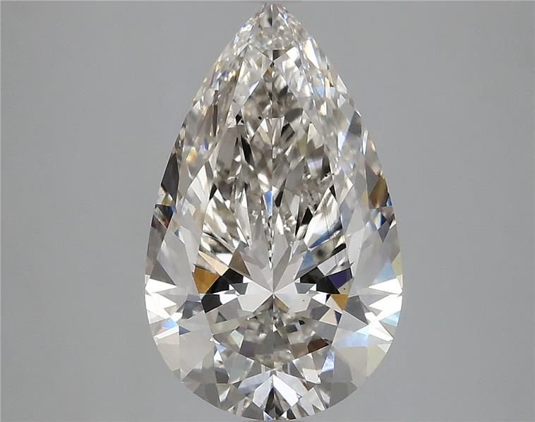 3.61ct H SI1 Rare Carat Ideal Cut Pear Lab Grown Diamond