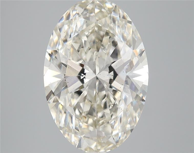 3.08ct I SI1 Rare Carat Ideal Cut Oval Lab Grown Diamond