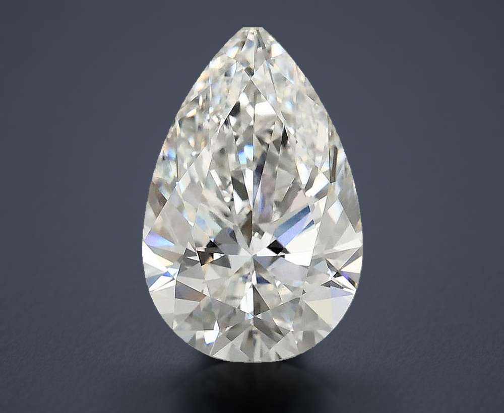 3.00 Carat Pear Lab Diamond
