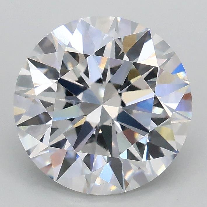 2.01ct D VS2 Rare Carat Ideal Cut Round Lab Grown Diamond