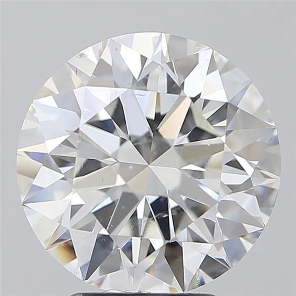 4.01ct I SI2 Rare Carat Ideal Cut Round Diamond