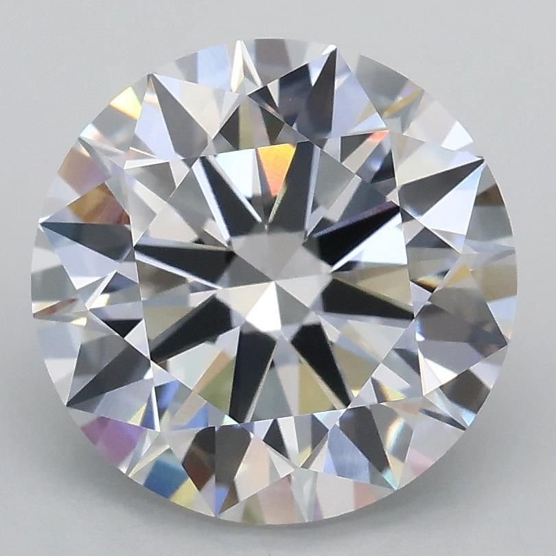 3.01ct D VS1 Rare Carat Ideal Cut Round Lab Grown Diamond