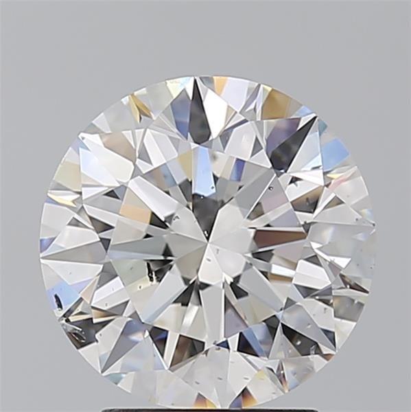3.02ct E SI2 Rare Carat Ideal Cut Round Diamond