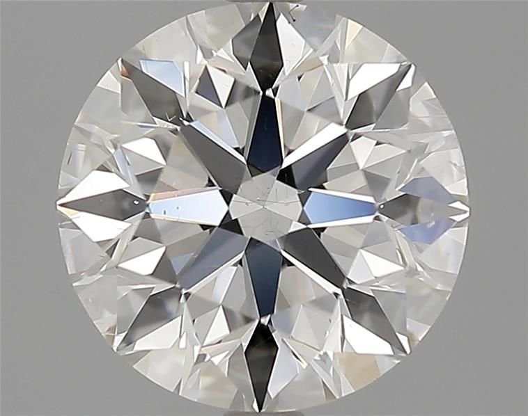 3.08ct F SI1 Rare Carat Ideal Cut Round Diamond