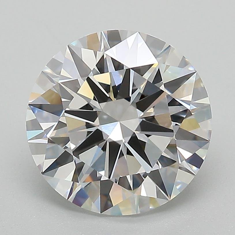 2.76ct E VVS2 Rare Carat Ideal Cut Round Lab Grown Diamond