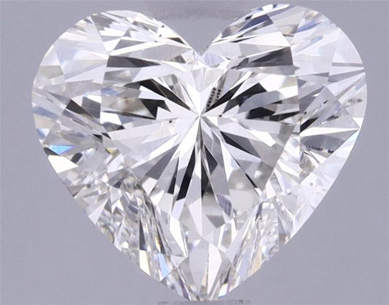 1.43ct F VS2 Rare Carat Ideal Cut Heart Lab Grown Diamond