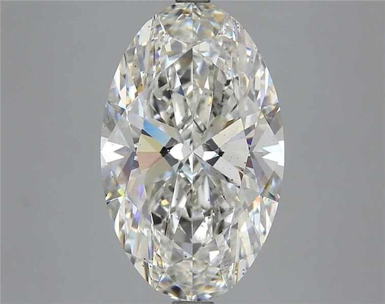 5.11ct H SI1 Rare Carat Ideal Cut Oval Lab Grown Diamond