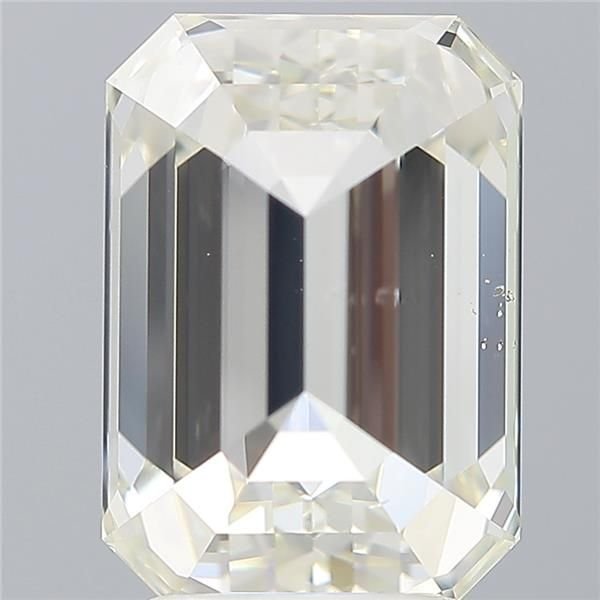 3.60ct I SI1 Rare Carat Ideal Cut Emerald Diamond