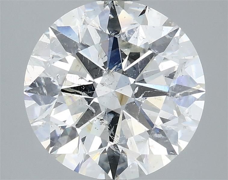 3.03ct H SI2 Rare Carat Ideal Cut Round Diamond