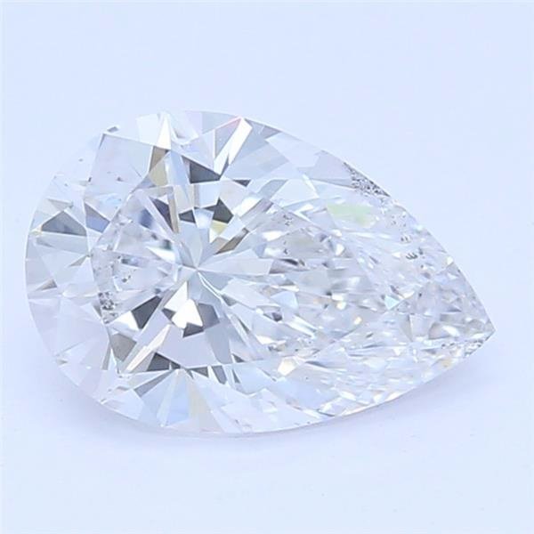 0.53ct D SI1 Rare Carat Ideal Cut Pear Lab Grown Diamond