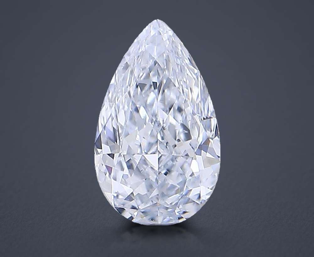 0.53 Carat Pear Lab Diamond
