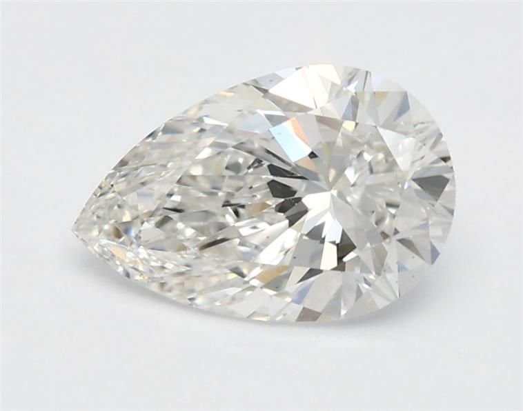 1.12ct F VS2 Rare Carat Ideal Cut Pear Lab Grown Diamond