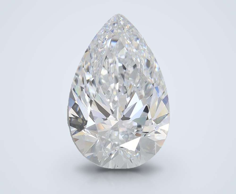 6.85 Carat Pear Lab Diamond