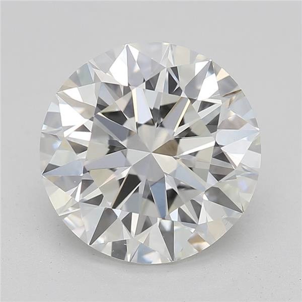 2.01ct H VS2 Rare Carat Ideal Cut Round Diamond